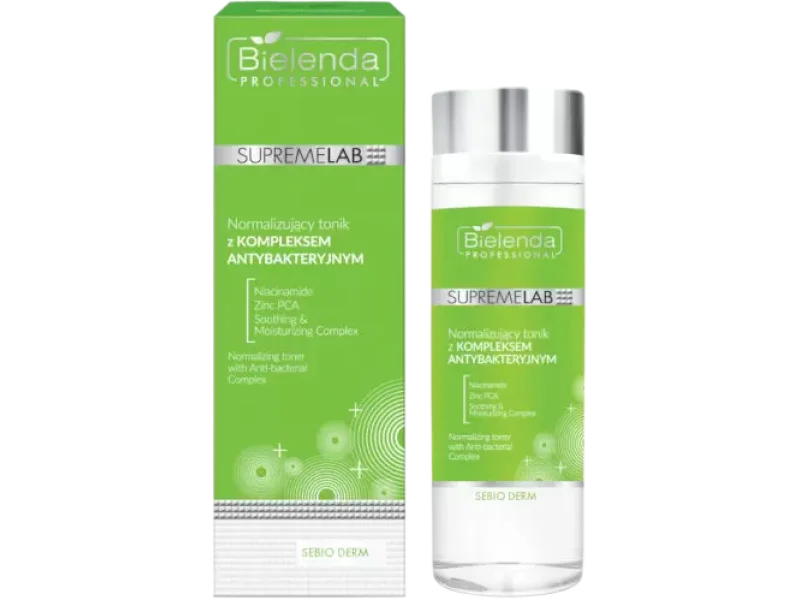 Bielenda Professional SupremeLab Sebio Derm normalizujący tonik z kompleksem antybakteryjnym, płyn, 200 ml