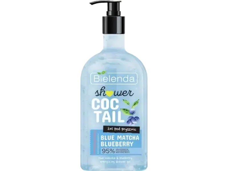 Bielenda Shower Coctail energetyzujący żel pod prysznic blue matcha + blueberry, 400 ml