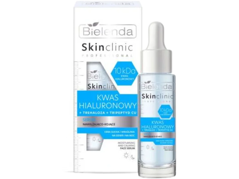 Bielenda Skin Clinic Professional kwas hialuronowy, serum nawilżająco-kojące, 30 ml