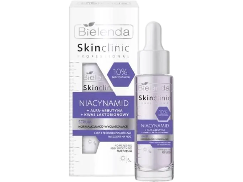 Bielenda Skin Clinic Professional niacynamid, normalizująco-wygładzające, serum, 30 ml
