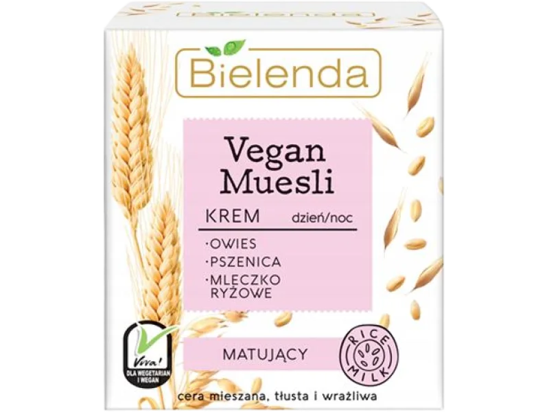 Bielenda Vegan Muesli krem matujący, 50 ml