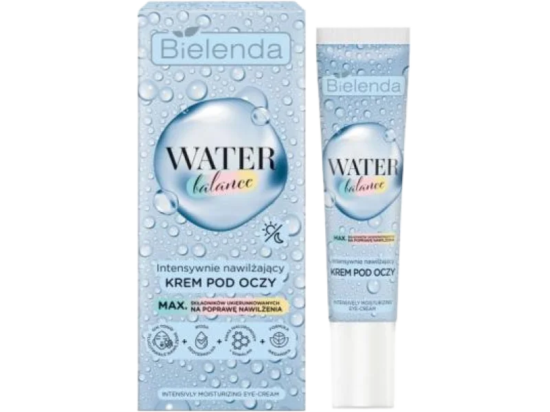 Bielenda Water Balance, intensywnie nawilżający krem pod oczy, 15 ml