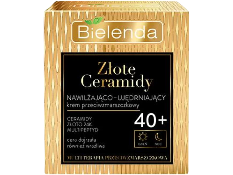 Bielenda złote ceramidy przeciwzmarszczkowy nawilżająco-ujędrniający 40+, krem, 50 ml