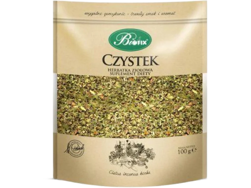 BiFix Czystek Herbatka ziołowa, zioła do zaparzania, 100 g