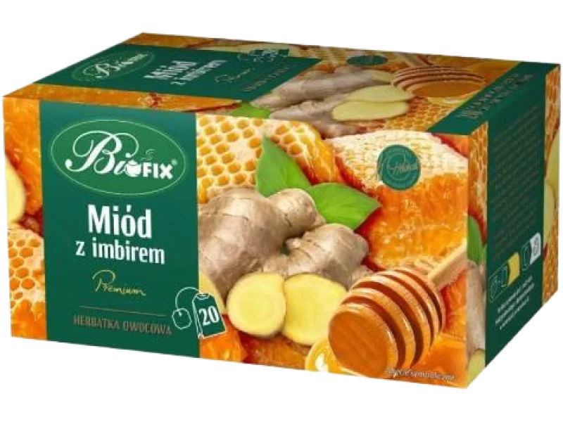 BiFix Herbata owocowa Miód z imbirem, saszetki, 20x2g g