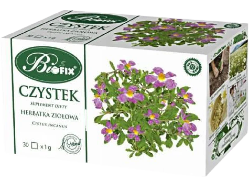 BiFix Herbata ziołowa Czystek, zioła do zaparzania, 1 g, 30 g