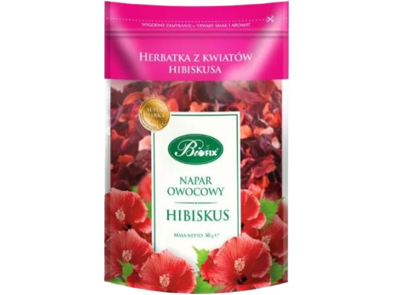 BiFix Napar owocowy Hibiskus, zioła do zaparzania, 50 g