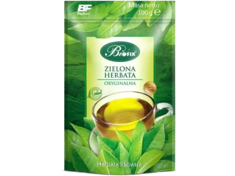 BiFix Zielona herbata oryginalna, zioła do zaparzania, 100 g