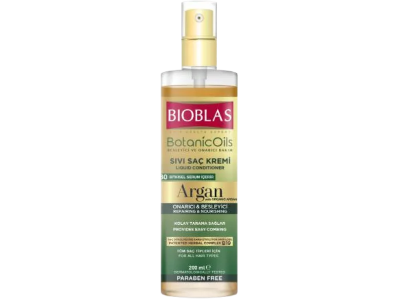 BIOBLAS Botanic Oils Arganowa odżywka regenerująca do pielęgnacji włosów, spray, 200 ml
