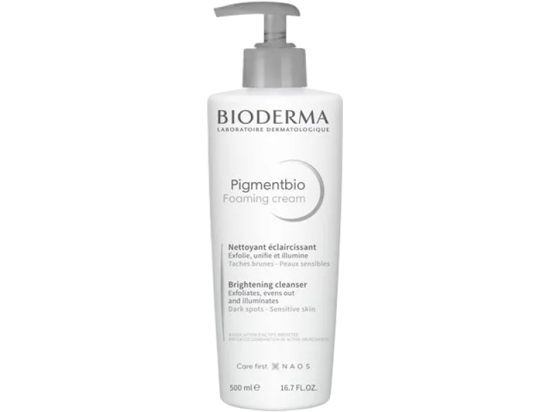 BIODERMA PIGMENTBIO kremowy żel oczyszczająco złuszczający wspomagający redukcję przebarwień, 500 ml