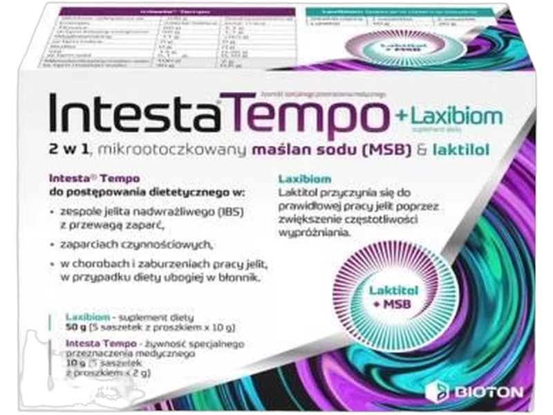 Biolek Intesta tempo + Laxibiom, saszetki, 10 sasz.