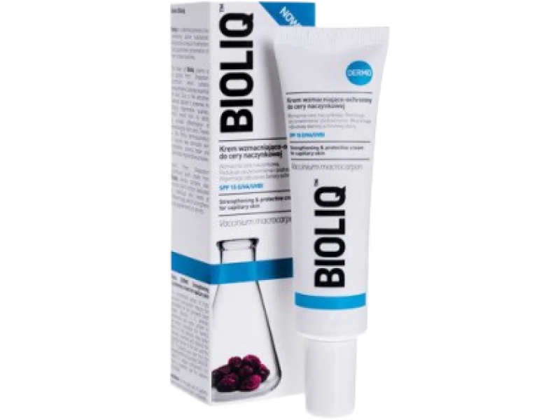 BIOLIQ DERMO Krem wzmacniająco-ochronny do cery naczynkowej, 30 ml