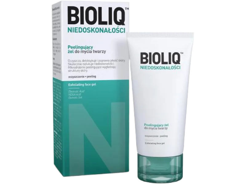 BIOLIQ NIEDOSKONAŁOŚCI Peelingujący żel do mycia twarzy, 125 ml