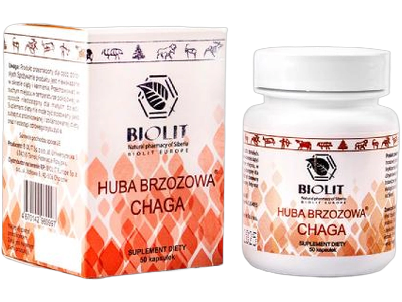 Biolit Huba brzozowa Chaga, kapsułki, 50 kaps.