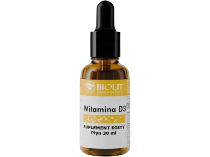 BIOLIT Witamina D3 2000 j.m., płyn, 2000 j.m., 30 ml