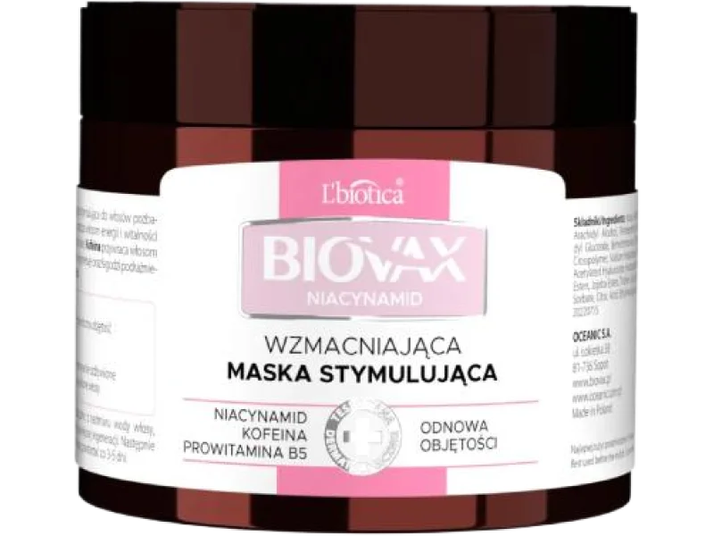 BIOVAX Niacynamid Wzmacniająca maska stymulująca, 250 ml