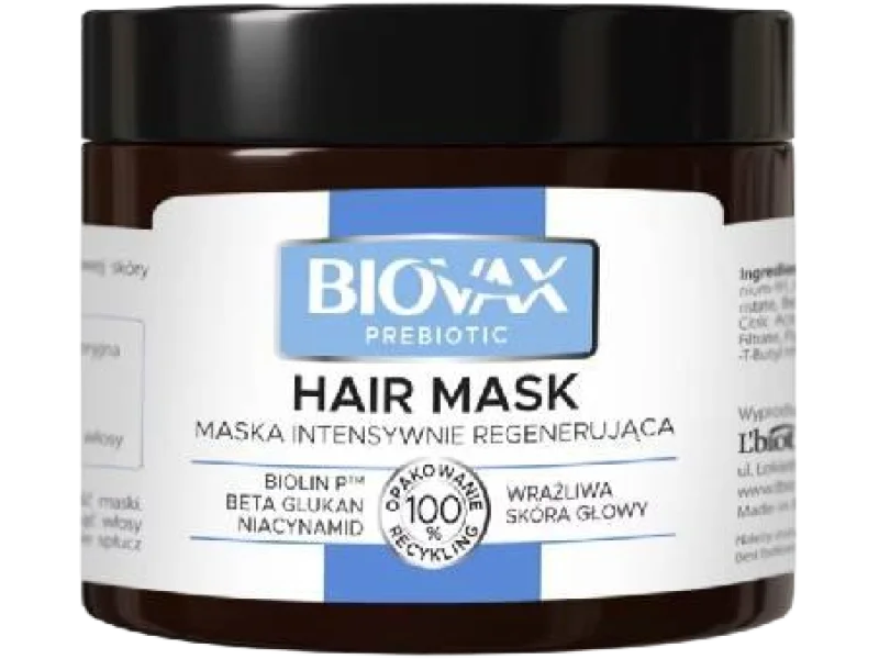 BIOVAX PREBIOTIC Maska intensywnie regenerująca, 250 ml