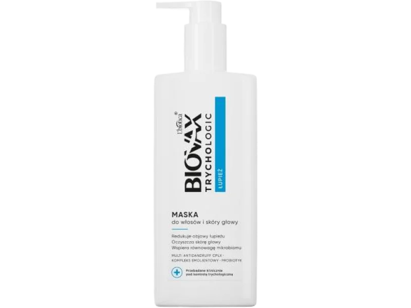 BIOVAX Trychologic Łupież Maska do włosów i skóry głowy, 200 ml