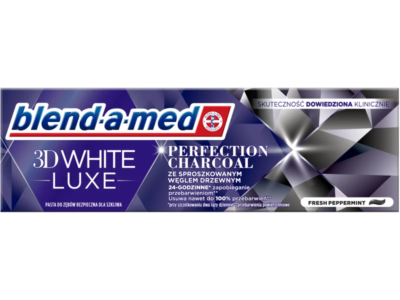 Blend-a-med 3D White Luxe Charcoal, pasta, 75 ml