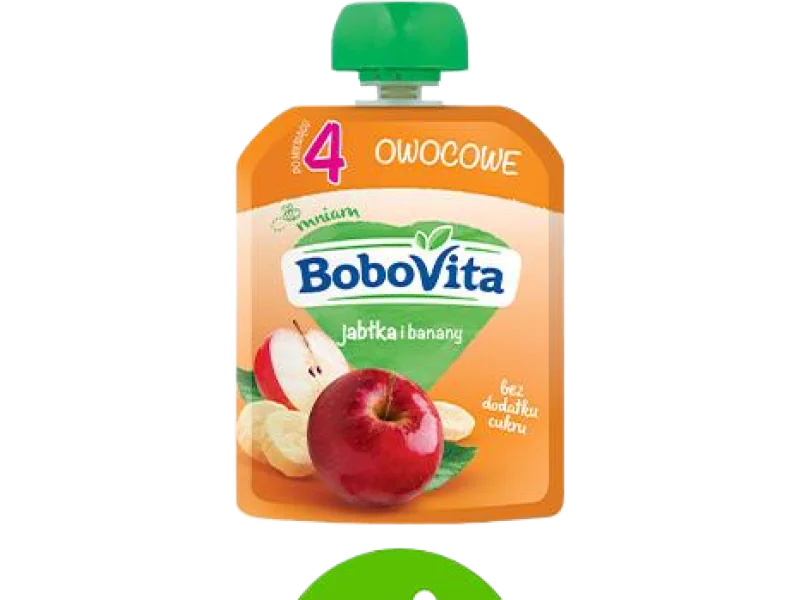 BoboVita Mus jabłko banan, 80 g