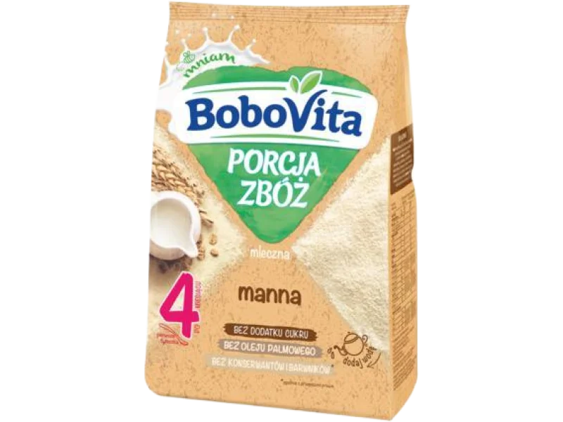 BoboVita Porcja Zbóż Kaszka mleczna manna, proszek, 210 g