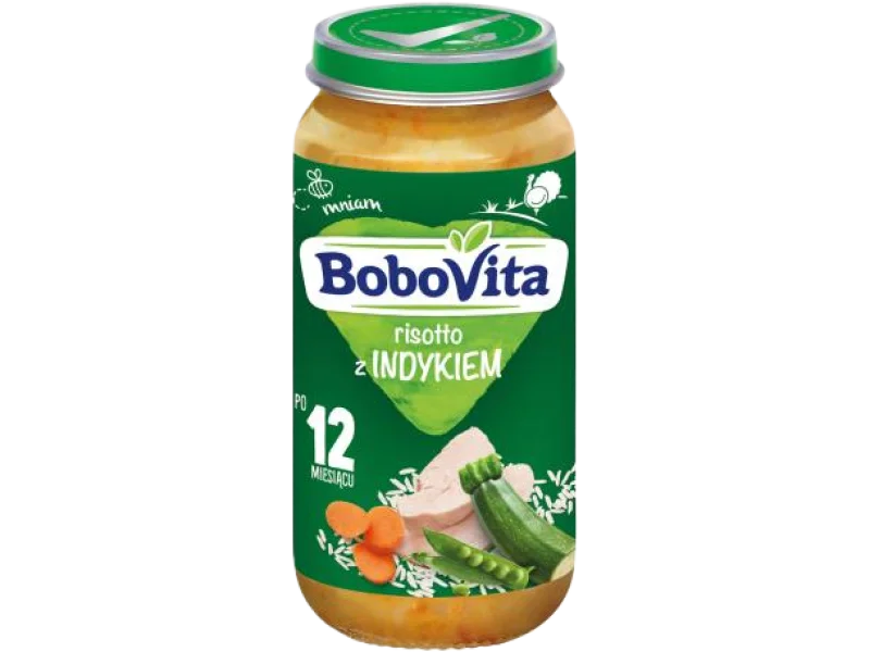 BoboVita Risotto z indykiem po 12 miesiącu, obiadek, 250 g