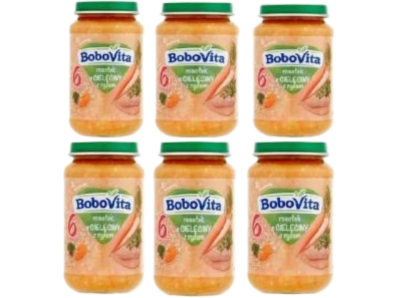 BoboVita Rosołek z cielęciny z ryżem, płyn, 0,06 g/100 g, 190 g