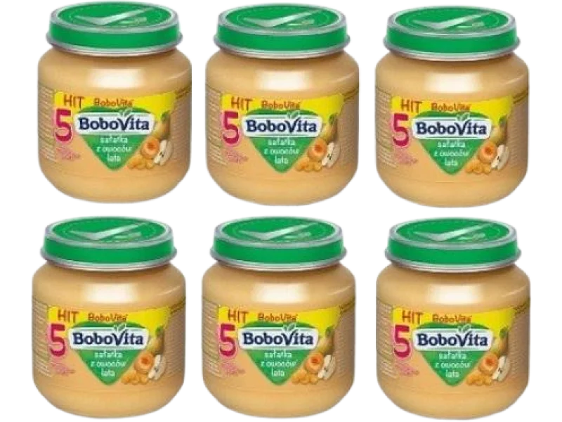 BoboVita Sałatka z owoców lata po 5 miesiącu, przecier, 125 g