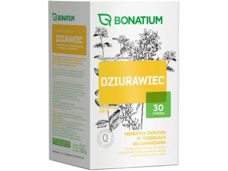 Bonatium Dziurawiec Herbatka ziołowa, zioła do zaparzania, 0,9 g, 30 szt.