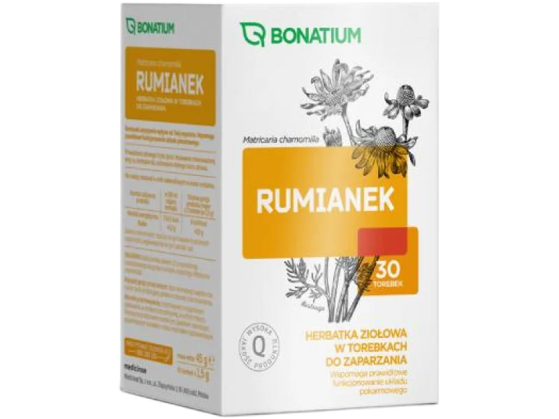 Bonatium Rumianek Herbatka ziołowa, saszetki, 1,5 g, 30 sasz.