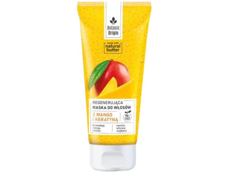 Botanic Origin regenerująca maska do włosów z mango i keratyną, 200 ml
