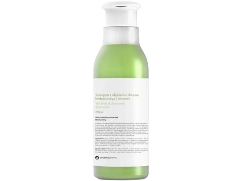 Botanicapharma szampon z olejkiem drzewa herbacianego i aloesem, 250 ml