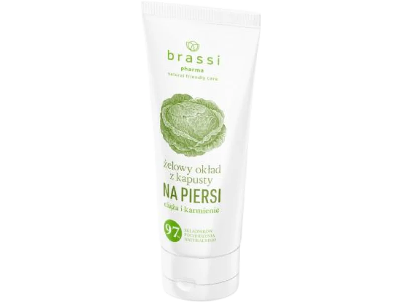 Brassipharma Żelowy okład z kapusty na piersi – ciąża i karmienie, żel, 75 ml