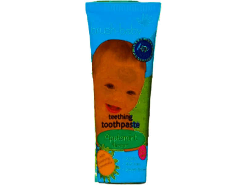 BRUSHBABY Pasta do zębów z rumiankiem dla dzieci 0-2 lat jabłkowo-miętowa, 50 ml