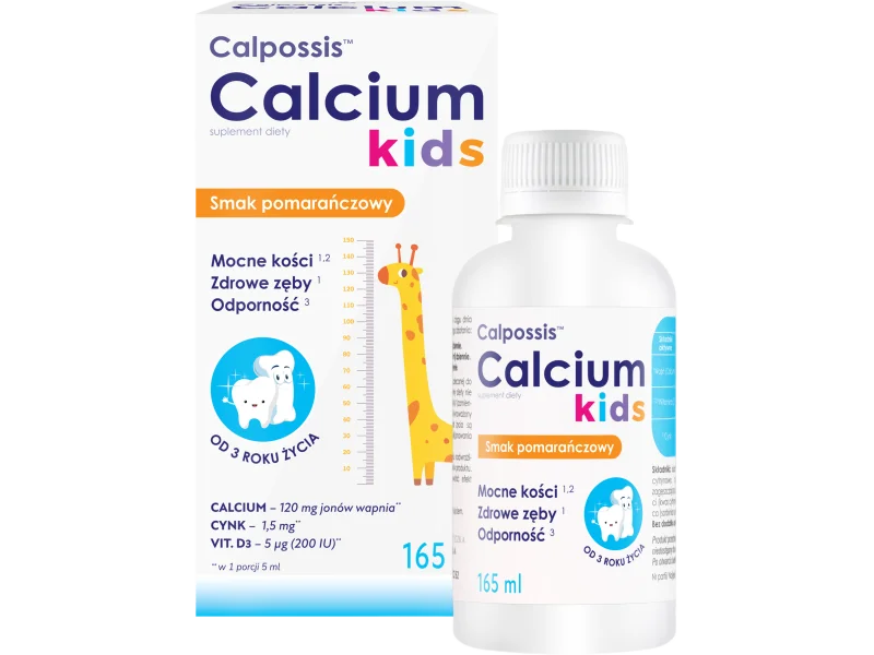 Calpossis Calcium Kids, płyn, 165 ml