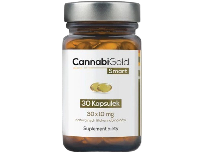 CannabiGold Smart CBD, kapsułki miękkie, 10 mg, 30 kaps.