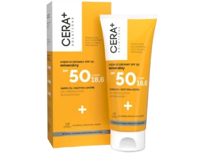 CERA+ Solutions Krem ochronny SPF50 mineralny, 50 ml