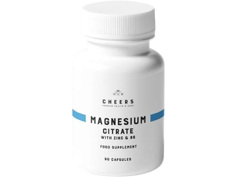 Cheers cytrynian magnezu + cynk + witamina B6, kapsułki, 90 kaps.