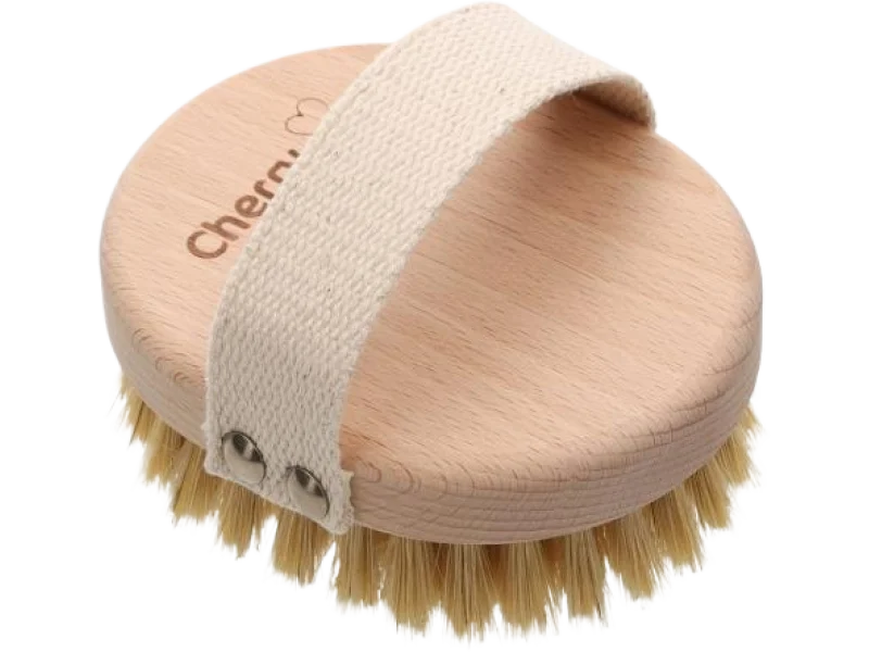 Cherry Life Szczotka do masażu ciała na sucho ze szczeciny, sprzęt medyczny,  szt.
