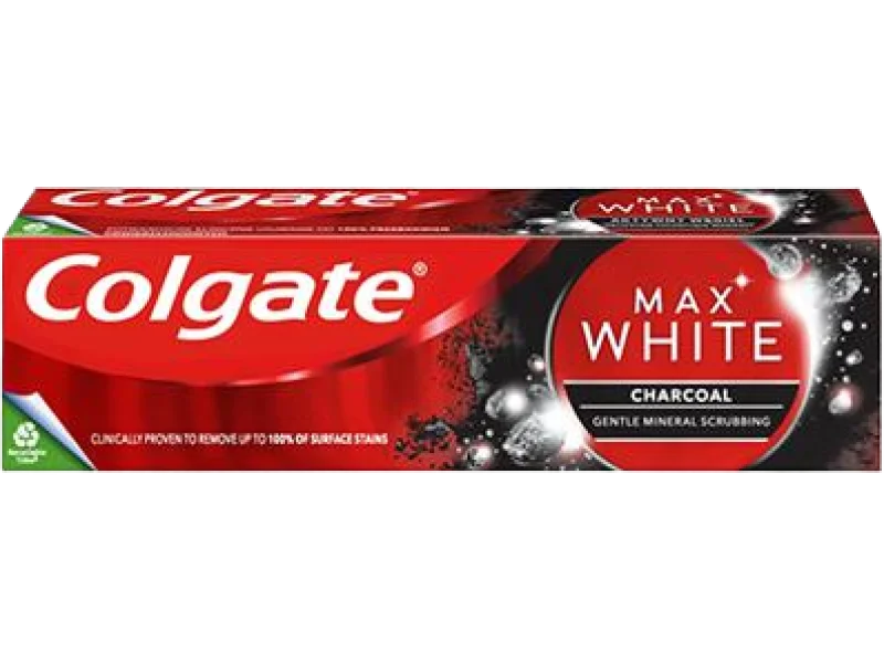 Colgate Max White Charcoal, pasta, 75 ml