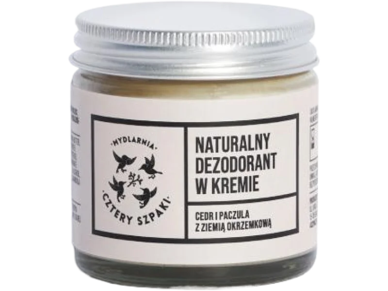 CZTERY SZPAKI (4szpaki) Dezodorant Cedr i Paczula, krem, 60 ml