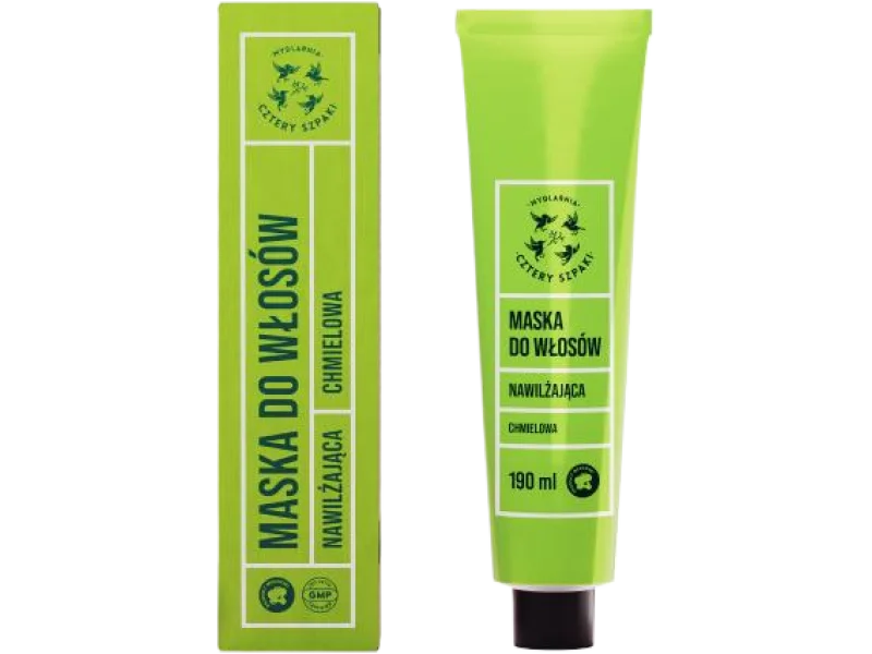 CZTERY SZPAKI (4szpaki) Nawilżająca maska do włosów Chmielowa, 190 ml