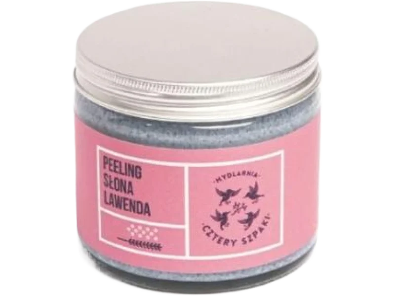 CZTERY SZPAKI Peeling Słona Lawenda z solą morską i himalajską, 250 ml
