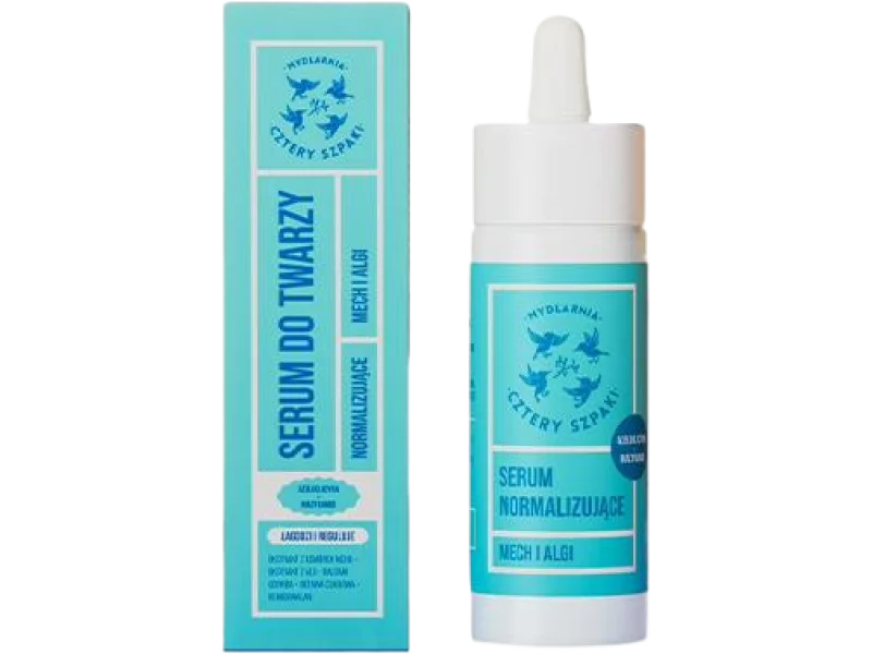 CZTERY SZPAKI Serum normalizujące do twarzy Mech i Algi, 30 ml