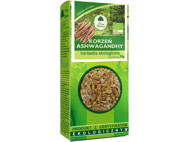 DARY NATURY Ashwagandha korzeń EKO, zioła do zaparzania, 50 g