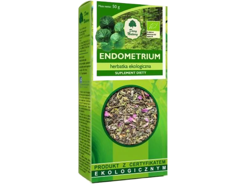 Dary Natury Endometrium herbatka ekologiczna, zioła do zaparzania, 150 g