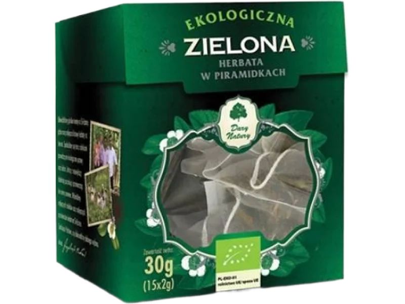 DARY NATURY Herbata zielona, zioła do zaparzania, 15 szt.