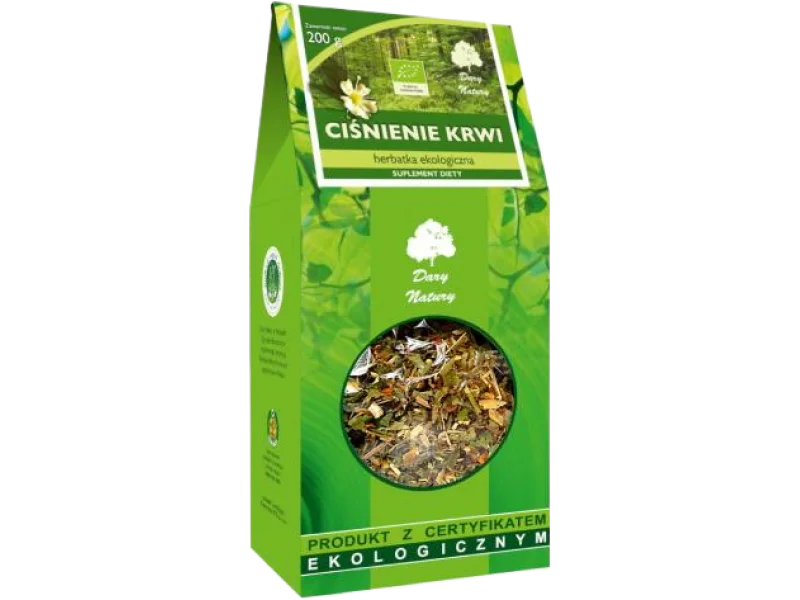 DARY NATURY Herbatka Ciśnienie krwi EKO, zioła do zaparzania, 200 g