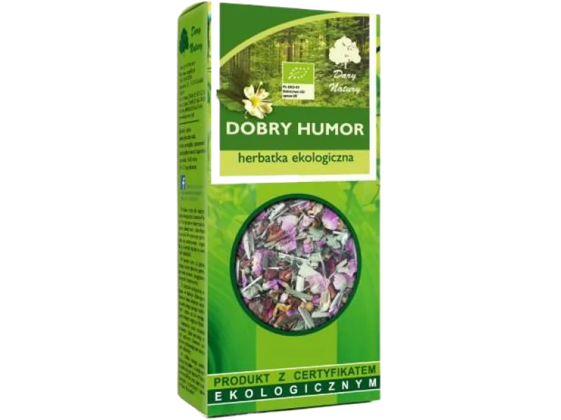 Dary Natury Herbatka ekologiczna Dobry humor, zioła do zaparzania, 100 g