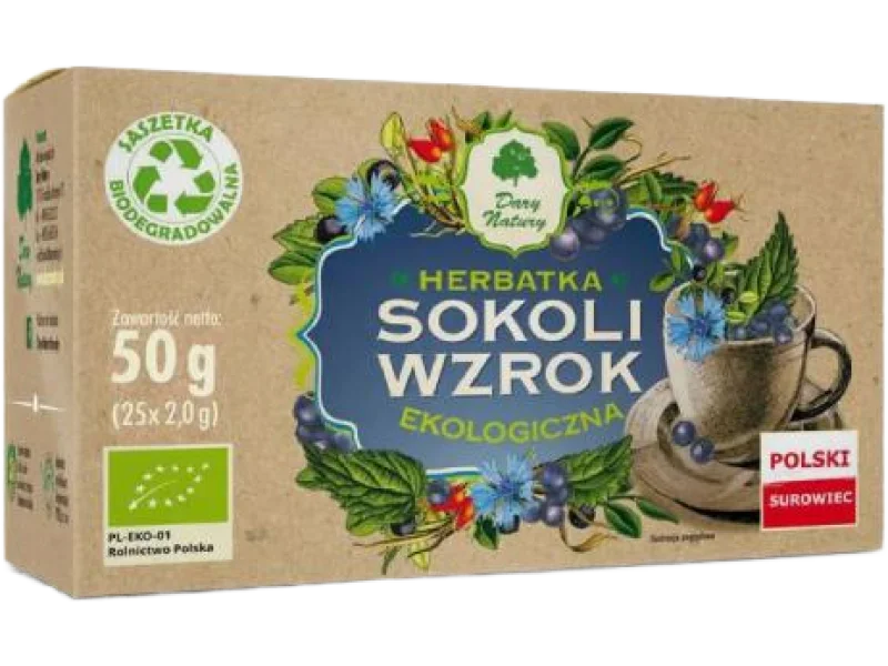 DARY NATURY Herbatka ekologiczna Sokoli Wzrok, saszetki, 25 sasz.